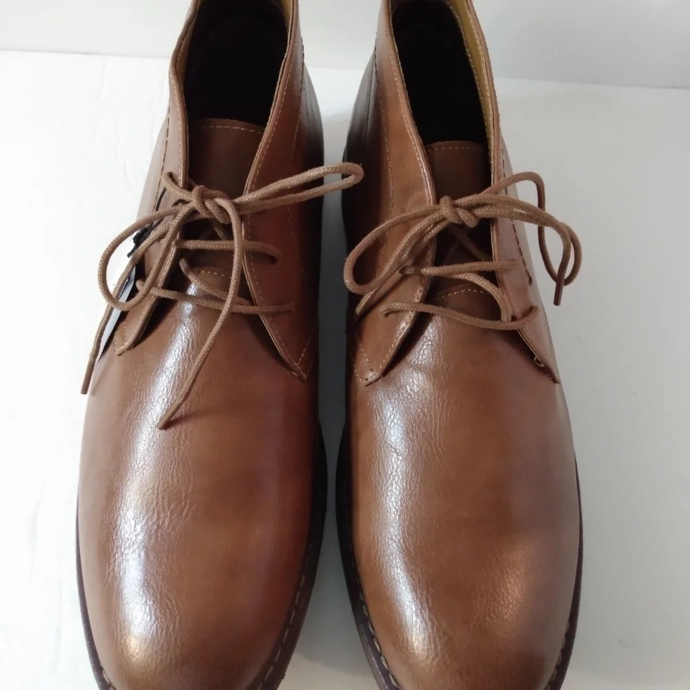 Men's Sonoma Bayport Lace Boots, sz 13, Brown/ Cognac, NIB